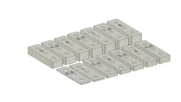 R-Design RC Traxxas Drag Slash Wheelie Bar Mount Shims 3d model