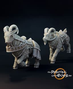 Dwarven Goat Mounts 3d model