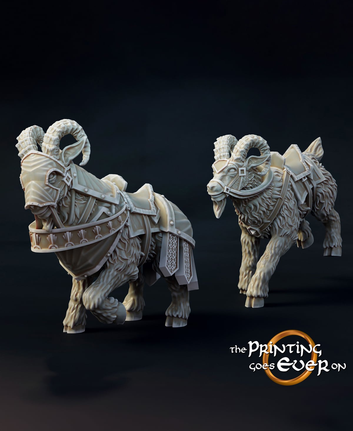 Dwarven Goat Mounts 3d model