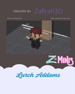 LURCH ADDAMS FOR FREE Z-MINIS 3d model