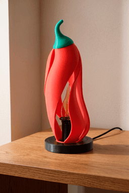 Chili Pepper Lamp – Sculptural Table Light 3d model