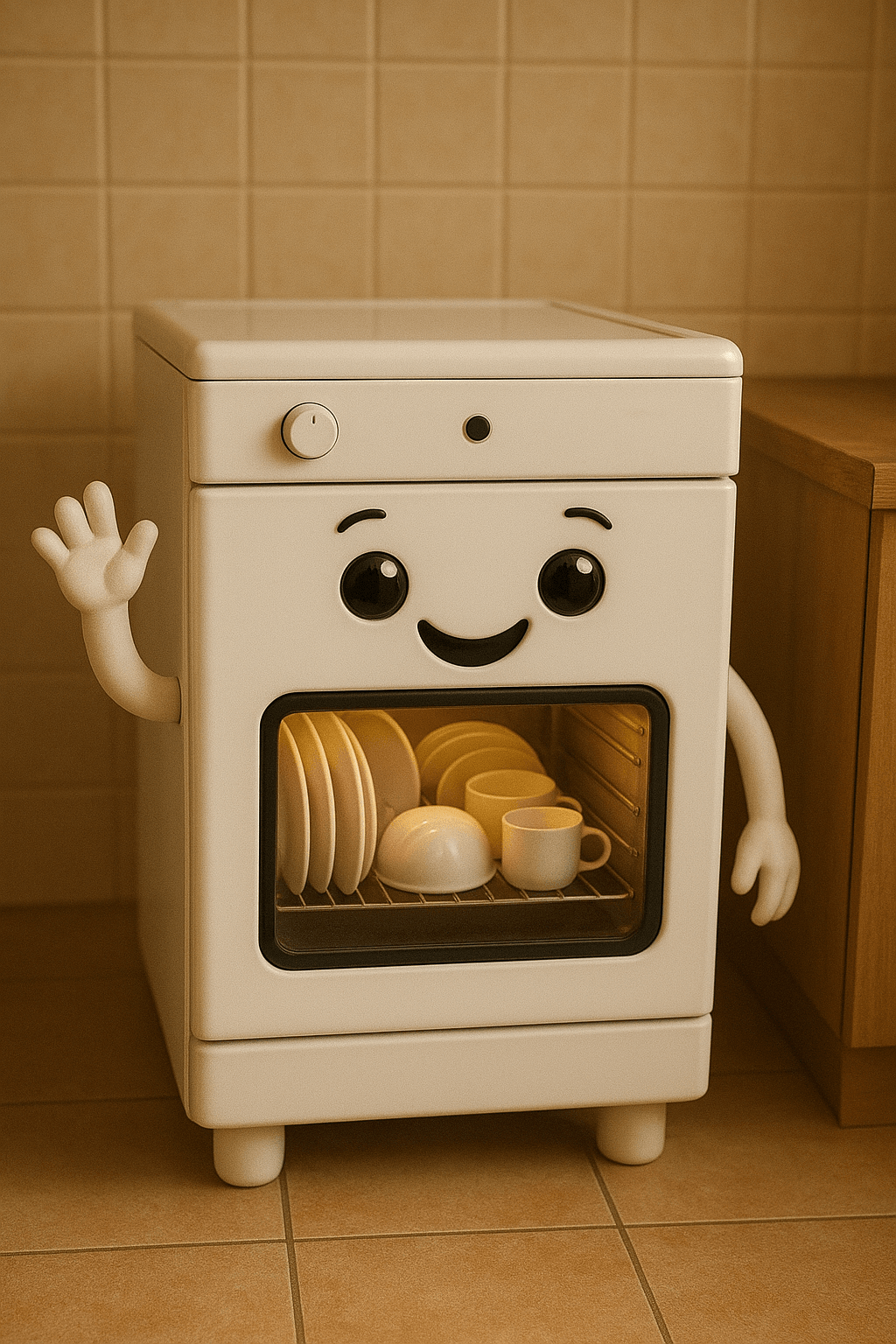 Happy Diswasher 3d model