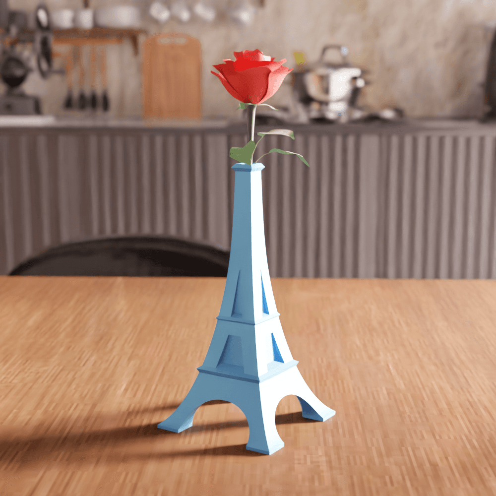 Eiffel Tower Geometric Bud Vase Centerpiece 3d model