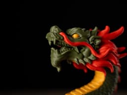 Chinese Dragon headphone holder 3d model