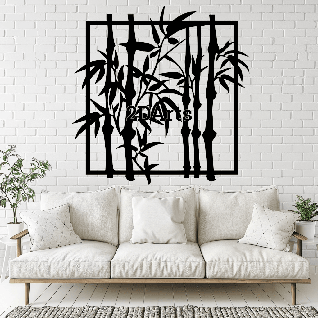 Forest 2D Wall Art/Window Art - Digital STL & SVG File for 3D Printing or Laser Cutting 3d model