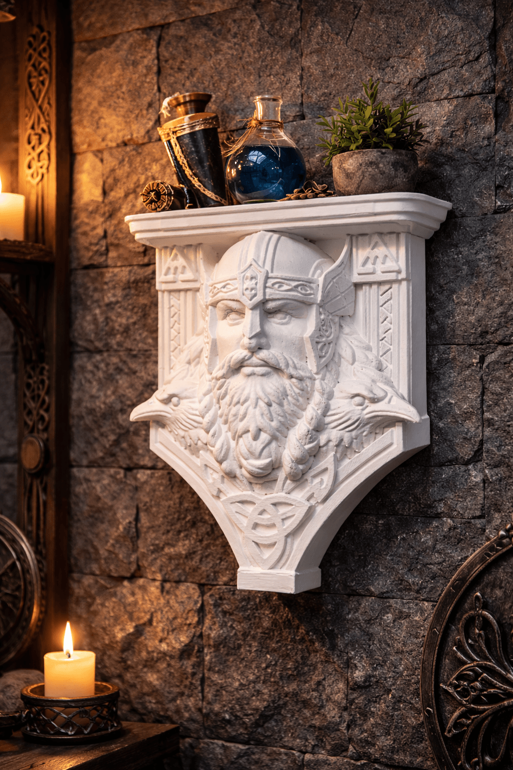 Viking Wall Shelf.3mf 3d model