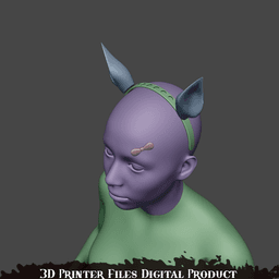 Special Week Cosplay Ears and Crown Accessories Umamusume: Pretty Derby 3d model