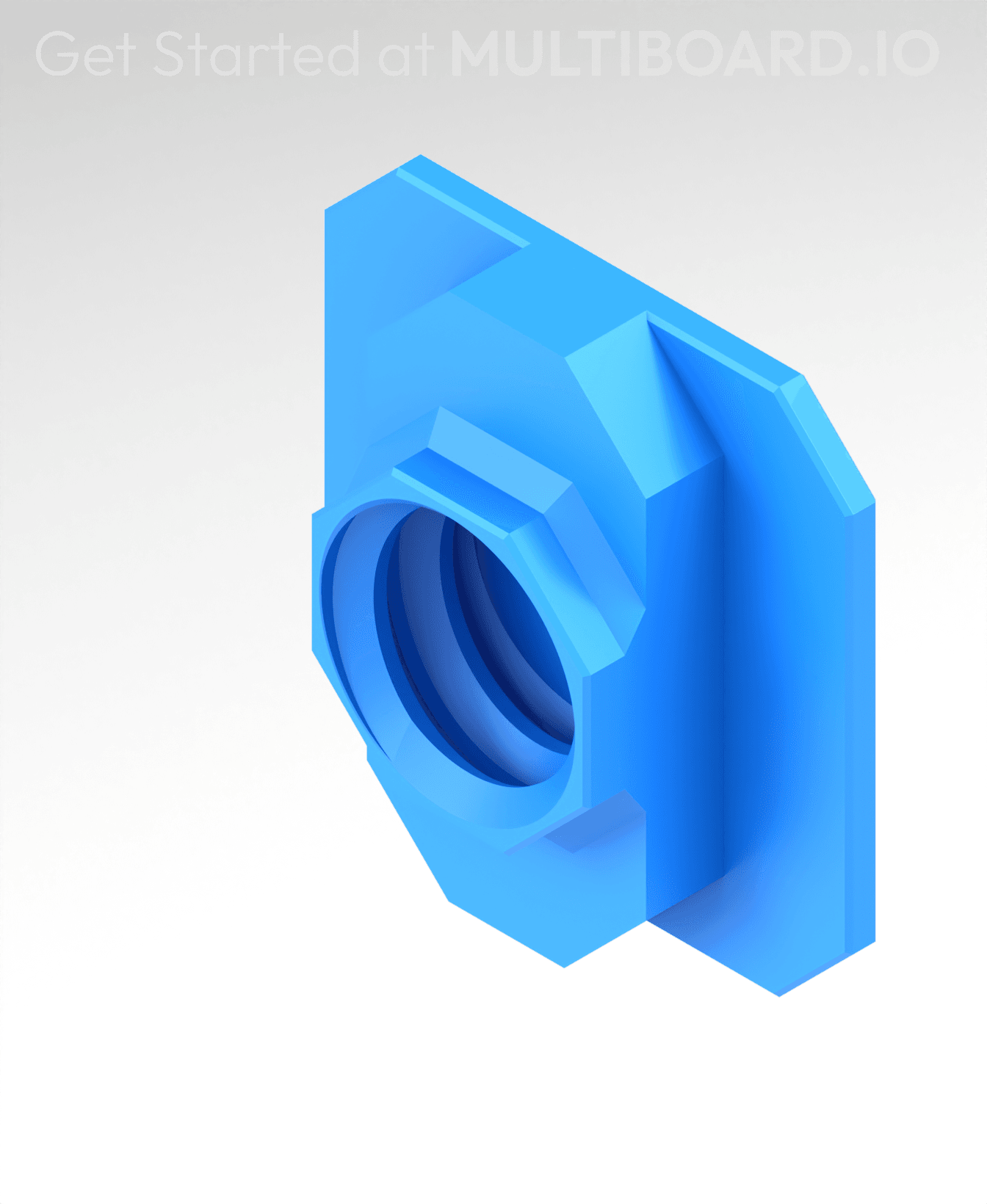6.25 mm - Single Bolt-Lock - VHB Tape Mount 3d model