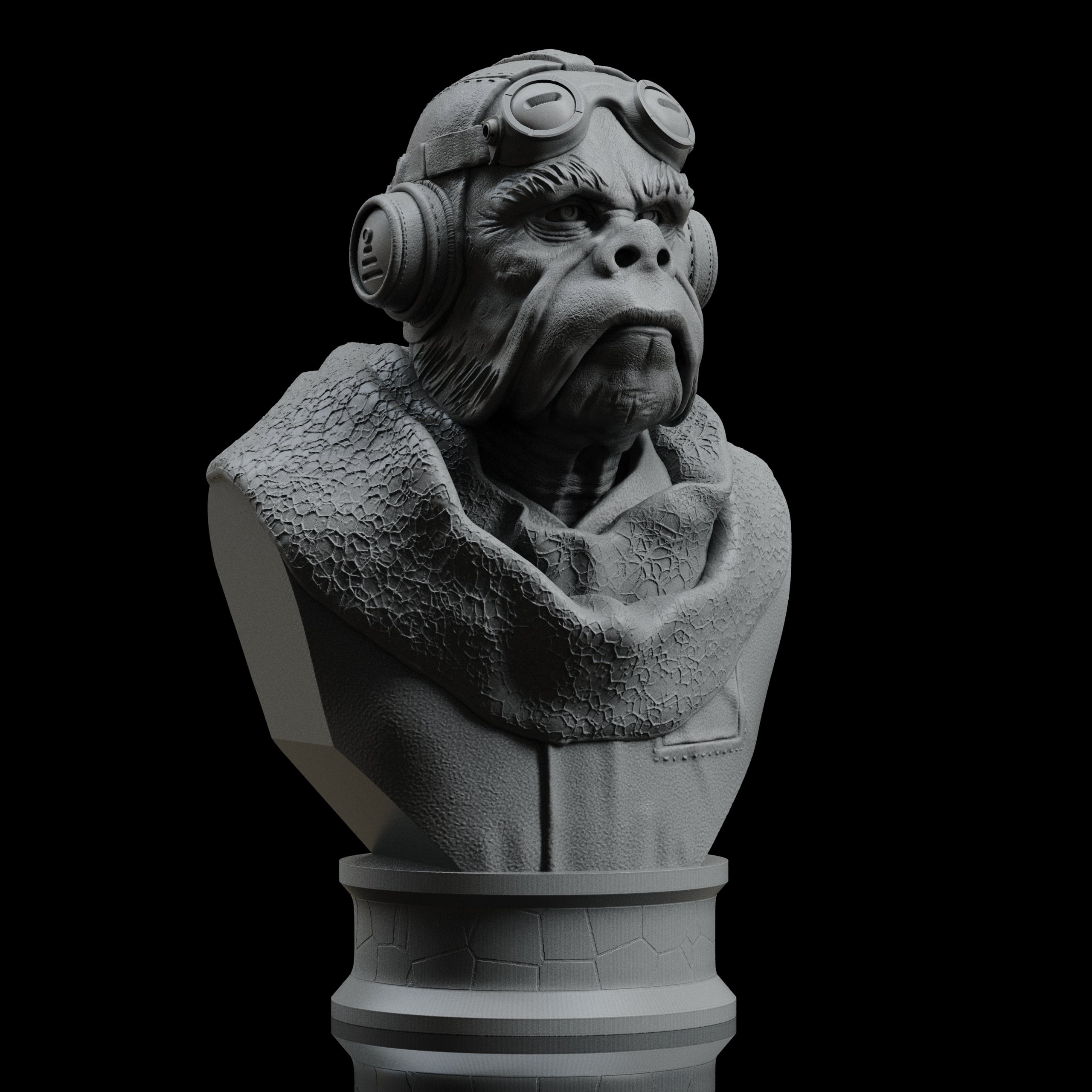 Kuiil Bust (Pre-Supported) 3d model
