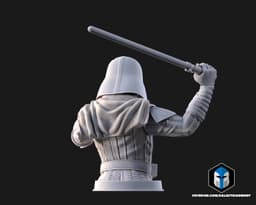 Damaged Darth Vader Bust - Pose 3 - 3D Print Files 3d model