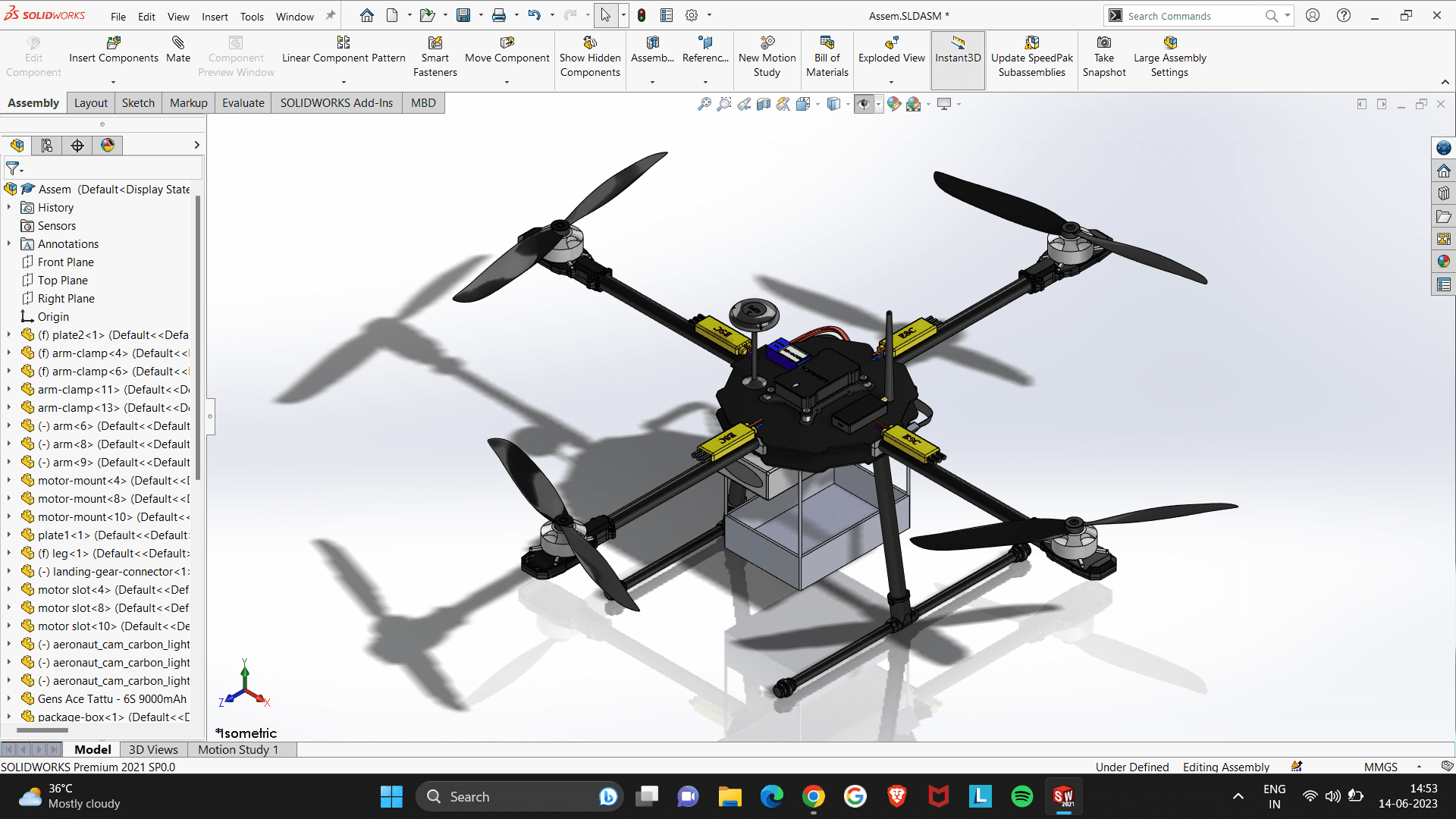 Quadcopter 3d model