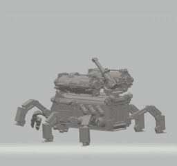 FHW: K'Tash Walker transport with worker claws v1 (BoD) 3d model