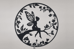 Fairy Silhouette 2D Wall Art.3mf 3d model