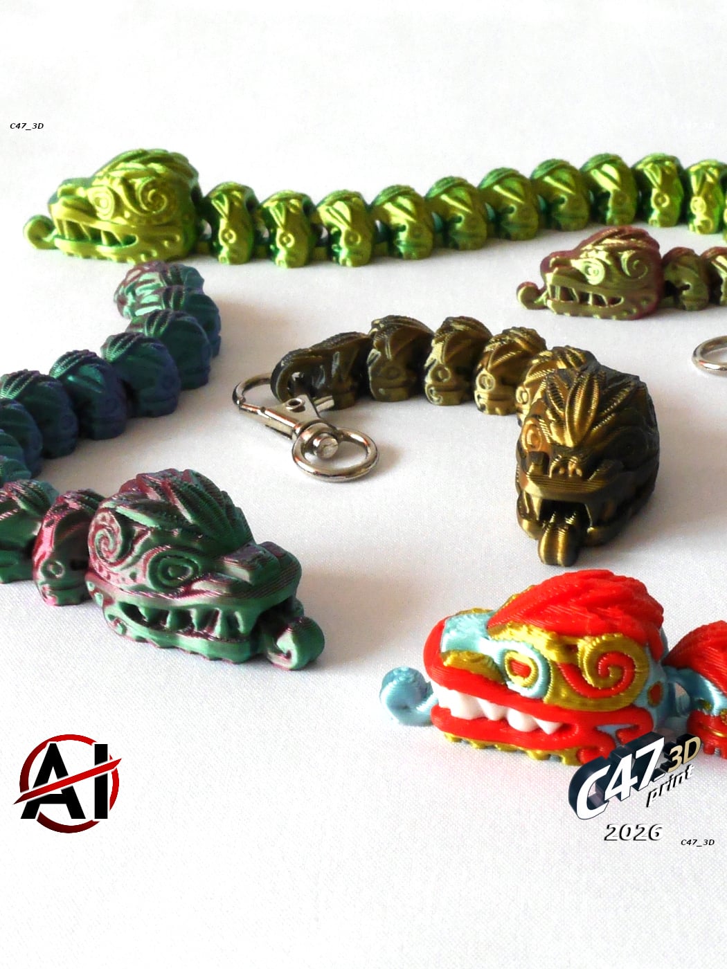 Flexi Aztec Snake 3d model