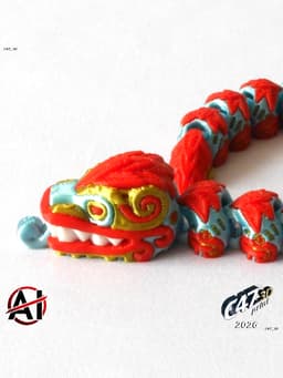 Flexi Aztec Snake 3d model