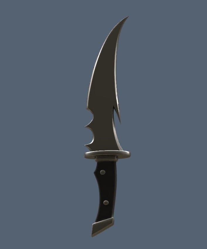 Red Hood Knife Injustice 2 3d model