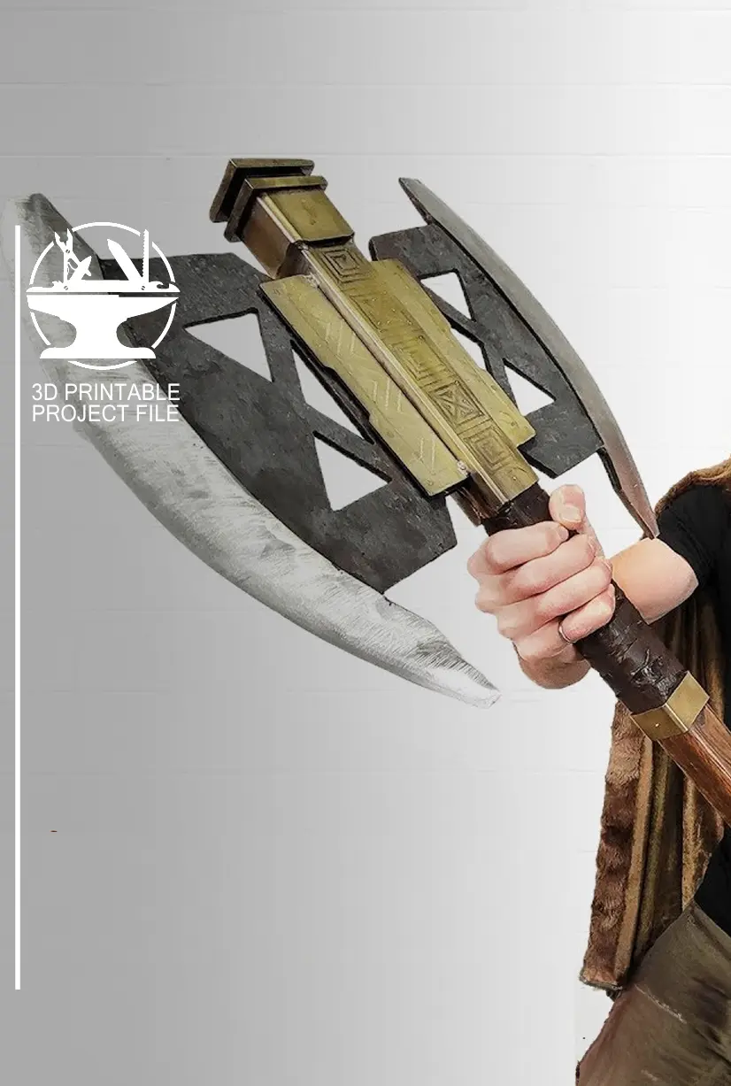 Gimli's BATTLE AXE! (3D Printable) 3d model