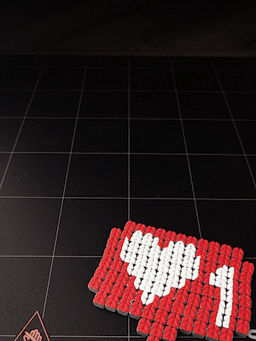Knitted Flexible Fabric Card 8x11 3d model