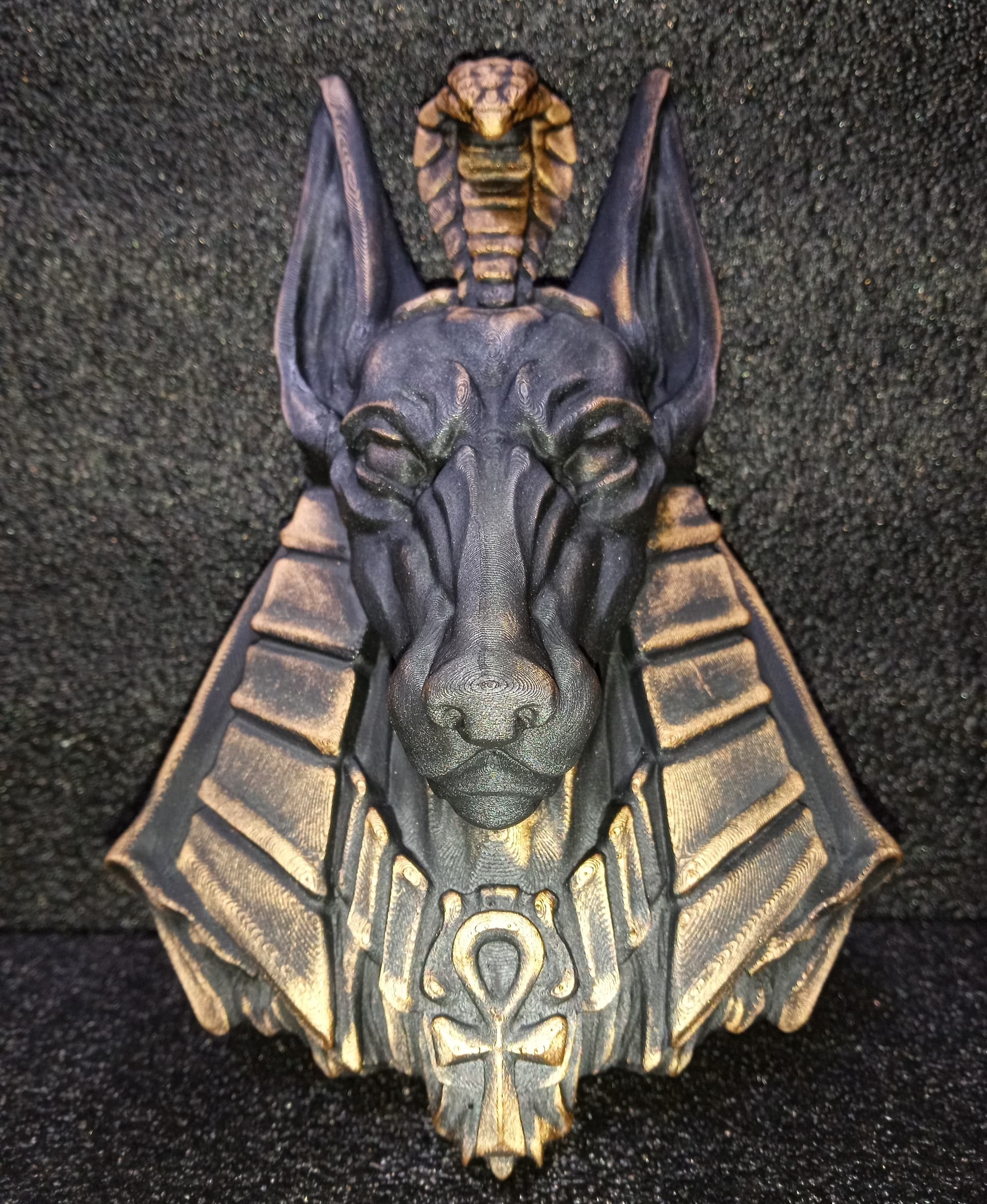 charcoal black polymaker and silver rub-n-buff
