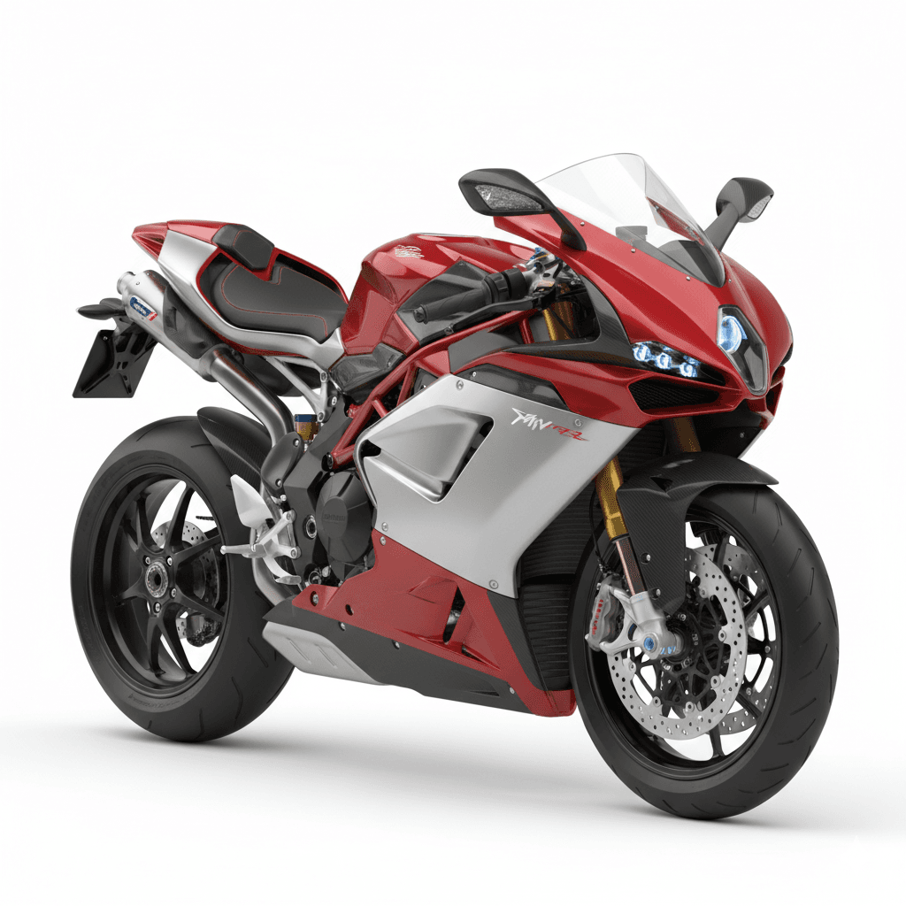 MV Agusta F4 Exotic Superbike Motorcycle 3d model