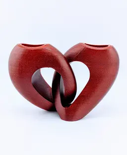 Entwined Heart Vase 3d model