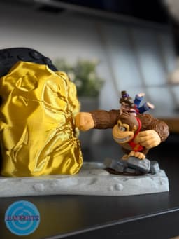 Gold Nugget DK Controller Stand / Amiibo Stand 3d model