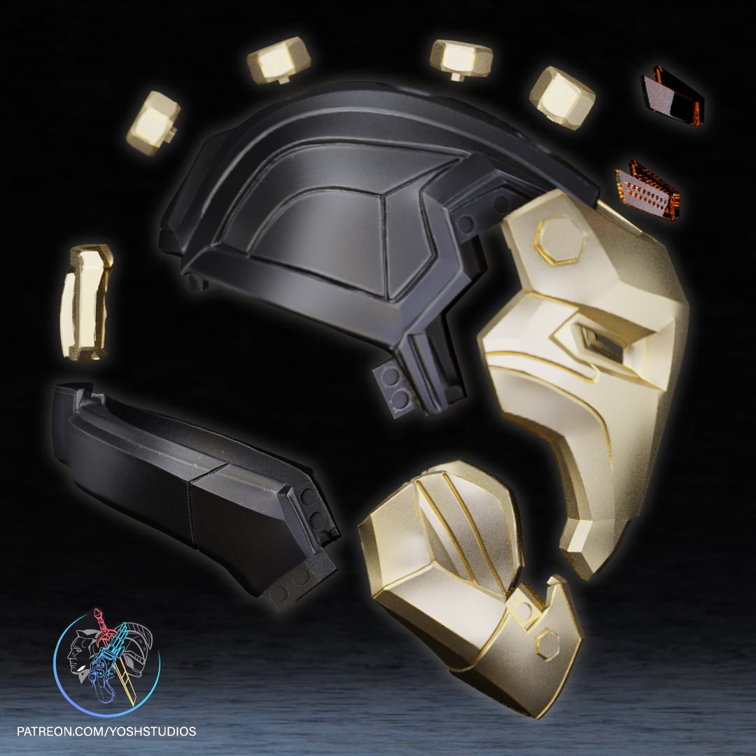 Steampunk IronMan Helmet 3D Printer File STL 3d model