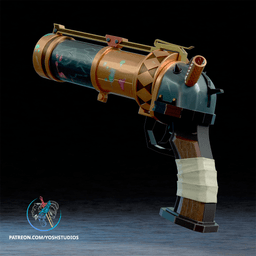 Jinx Pistol 3D Printer STL File 3d model