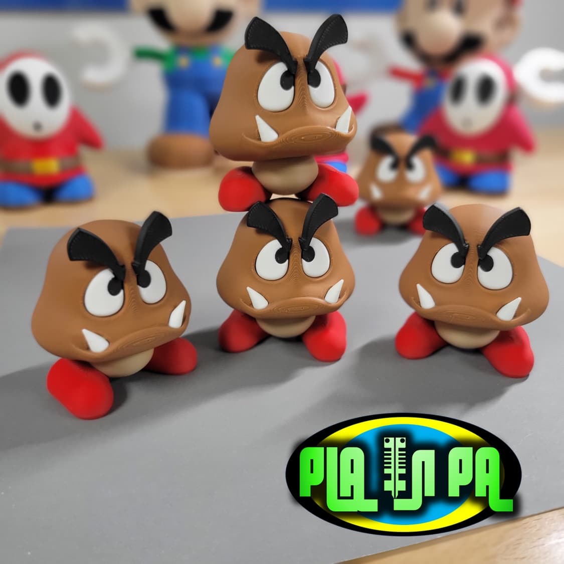 Multiple Part 3d Object Paper Goomba – Multi Part - 3D model by planpa3d on Thangs