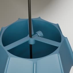 Lúmina Wave Pendant Lamp – Universal Socket Fit, No Supports Needed 3d model