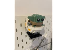 Display shelf for LEGO brickheadz for IKEA SKADIS. Designed for original plate. 3d model
