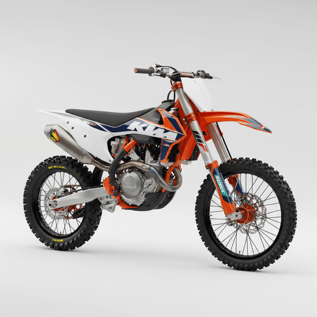 KTM 450SXF Motocross Racing Motorcycle 3d model