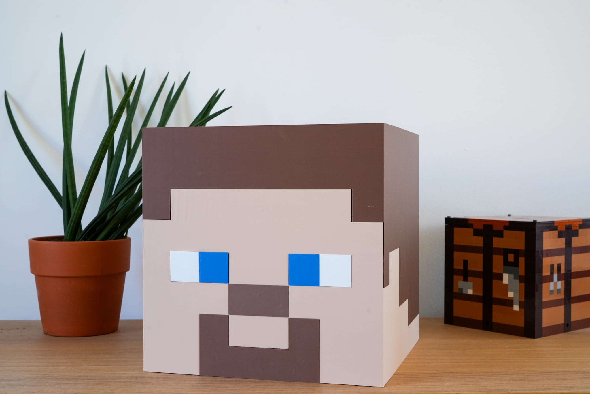 Minecraft Cosplay: Steve's head 3d model