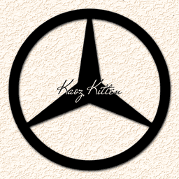 Mercedes Auto Logo Car Symbol Wall Art Home Decor 3d model