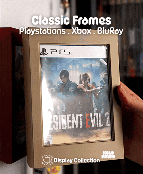 Classic Blu-ray Frames (PS, Xbox, Movies, Steelbooks) | DISPLAY COLLECTION 3d model
