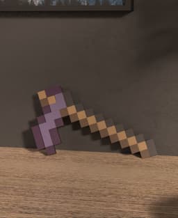 Minecraft Hoe (Layered for Multicolor and single color printer) 3d model