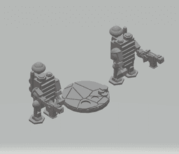 FHW: Worker Bot Medic with Rivetter Pistol 3d model