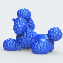 POODLE LYING 3d model