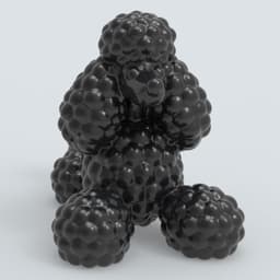 POODLE LYING 3d model