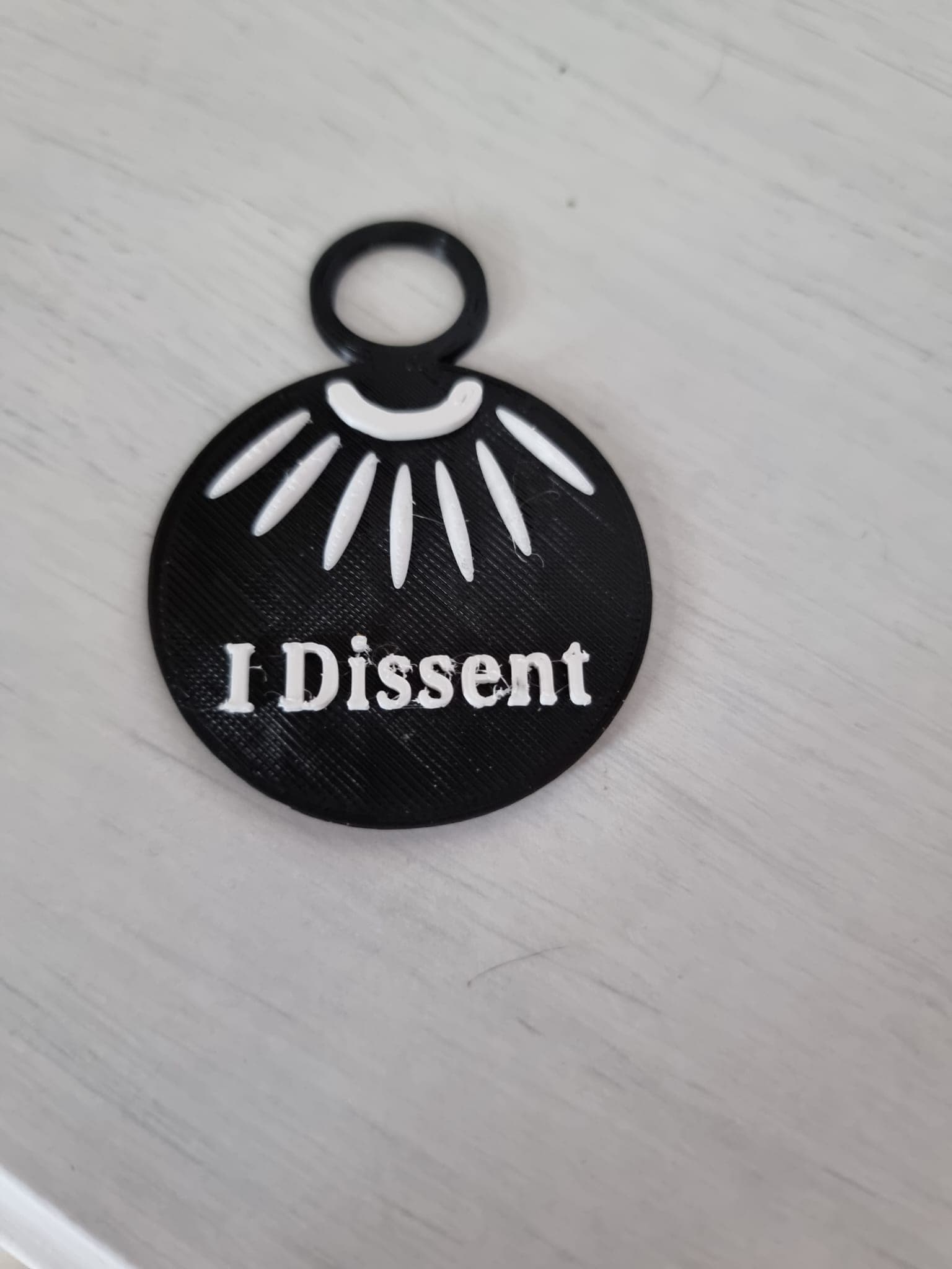 RBG I Dissent Pendant 3d model