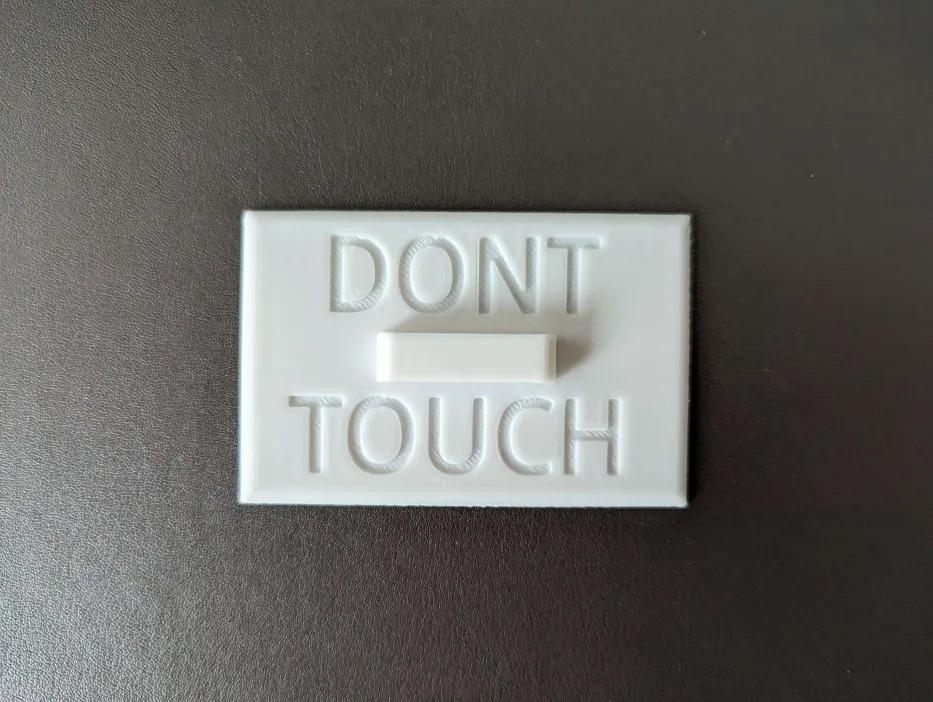 DONT TOUCH Ender 3 Screen cover 3d model
