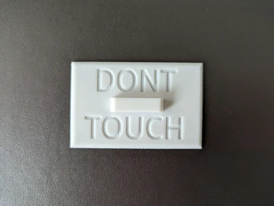 DONT TOUCH Ender 3 Screen cover 3d model