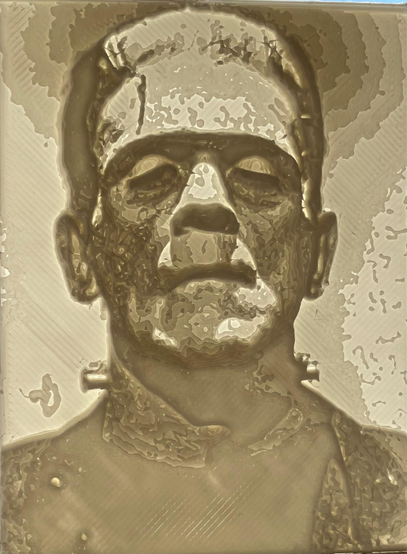 Lithophane Frankenstein's Monster Boris Karloff 3d model