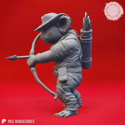 Koala-folk Ranger - Tabletop Miniature (Pre-Supported) 3d model