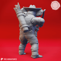 Koala-folk Ranger - Tabletop Miniature (Pre-Supported) 3d model