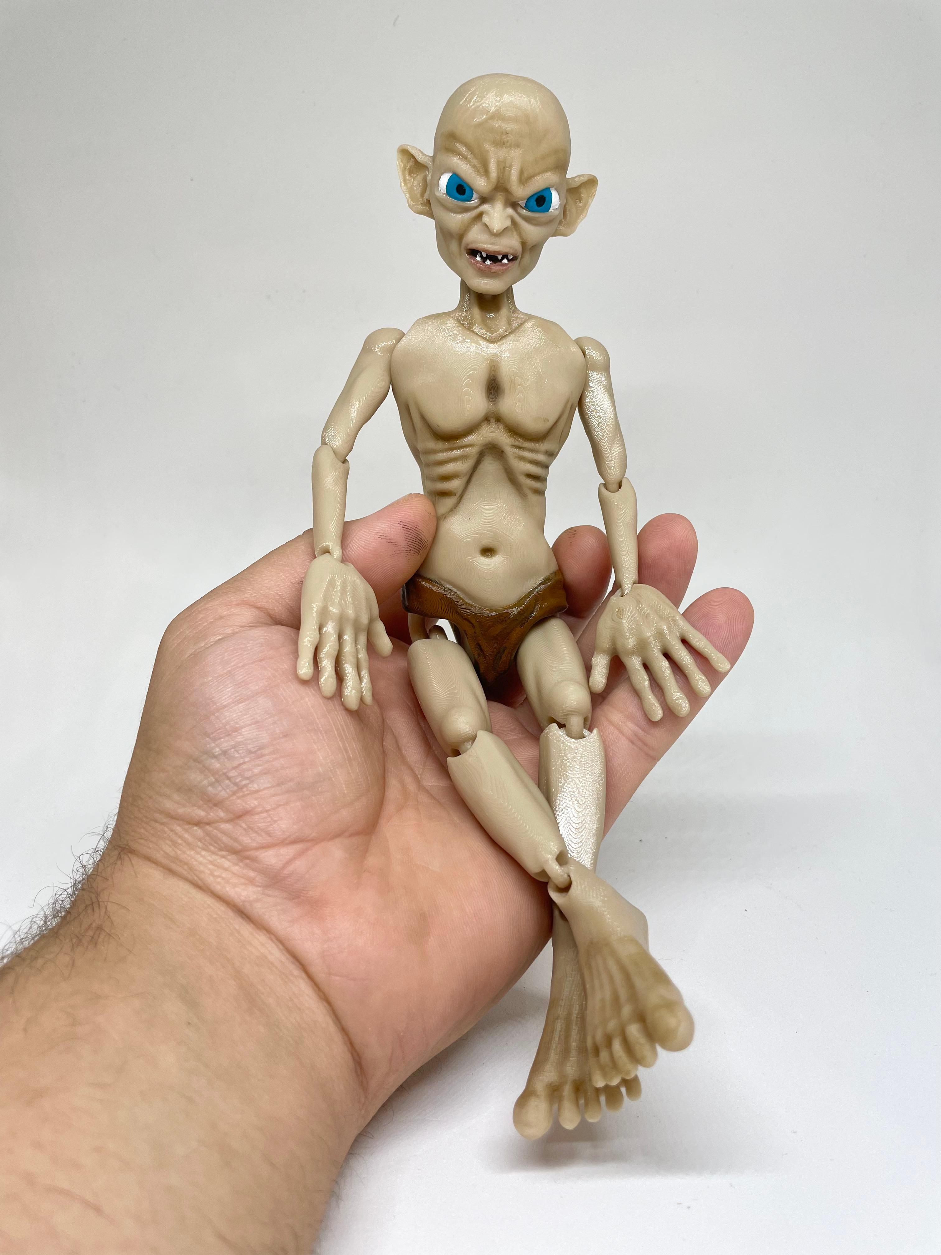 Flexi Gollum Print In Place - The Lord of the Rings 3d model