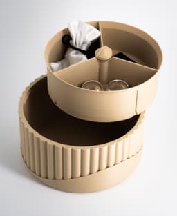Dual Secret Jewelry Box 3D Print File | Storage Box Model "Aurelia" | Two Hidden Containers 3d model