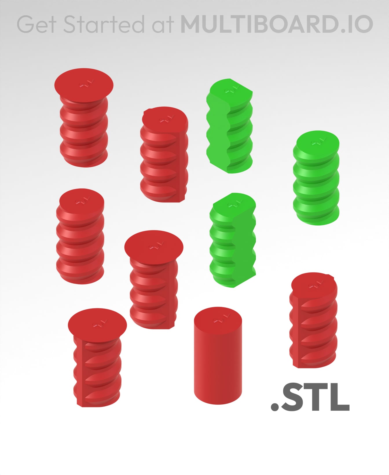 Small Threads - STL Multiboard Remixing Files 3d model