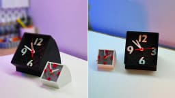 Minimalist Desk Clock 3d model