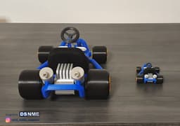 Mario Kart 64 Style Go-Kart (for San-Ei Plushs and Amiibos) 3d model